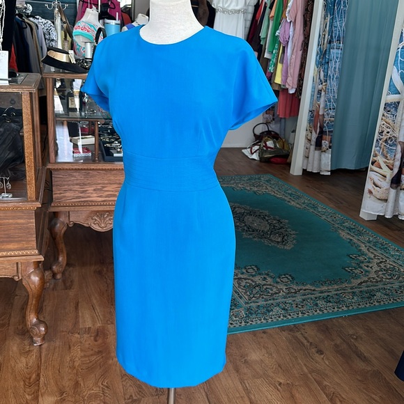 Anne Klein Electric Blue Dress Size 8 - Picture 7 of 10